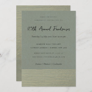 SILVER GREY SKETCH STRIPED LINE CORPORATE EVENT INVITATION