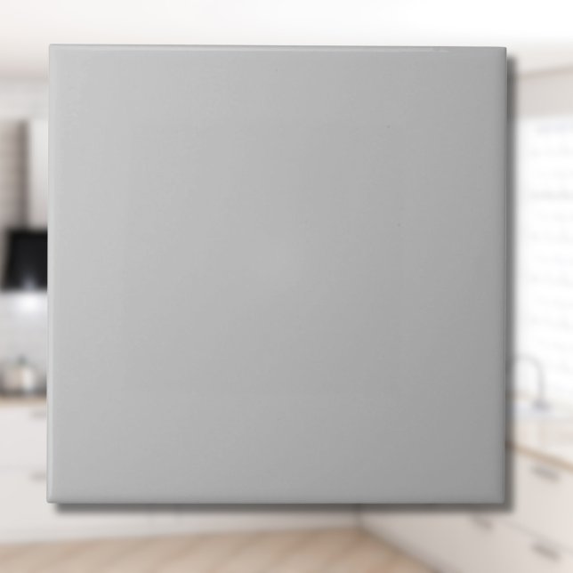 Silver Grey Solid Colour | Classic Elegant Ceramic Tile (Creator Uploaded)