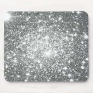 Silver Grey Sparkle Mouse Pad