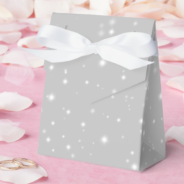 Silver Grey Starlight Favour Box (Wedding)