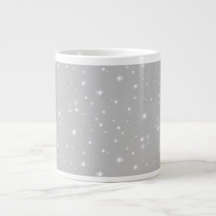 Silver Grey Starlight Large Coffee Mug