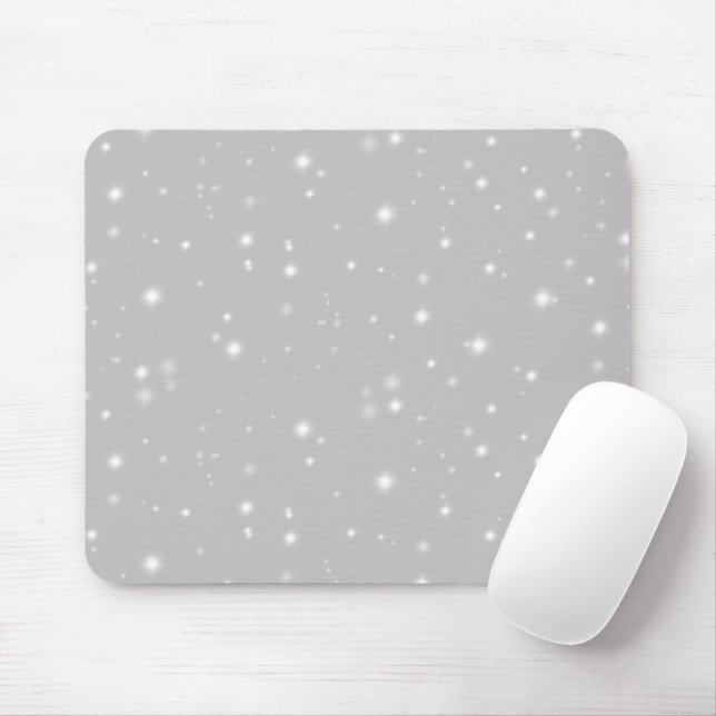 Silver Grey Starlight Mouse Pad (With Mouse)