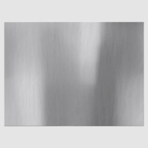 Silver Grey Steel Glam Metallic Foxier Tissue Paper