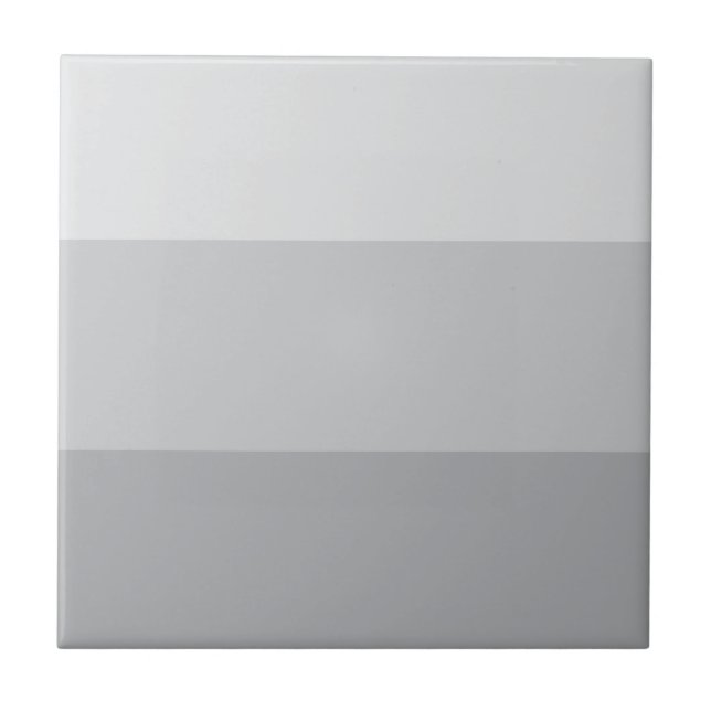 Silver Grey Striped Ceramic Tile (Front)