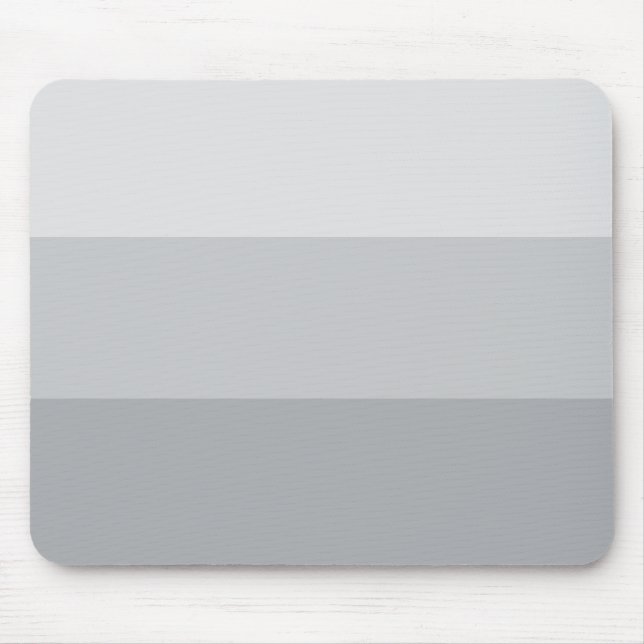 Silver Grey Striped Mouse Pad (Front)