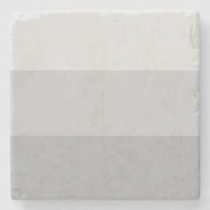 Silver Grey Striped Stone Coaster