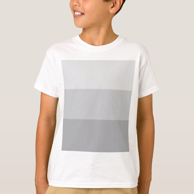 Silver Grey Striped T-Shirt (Front)
