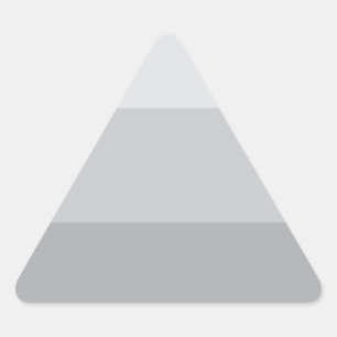 Silver Grey Striped Triangle Sticker