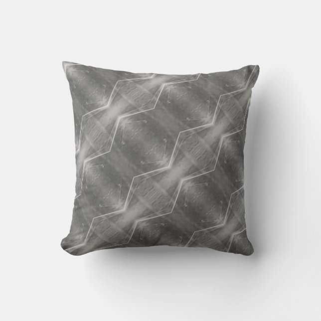 Silver Grey Throw Cushion (Front)