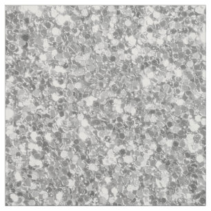 Silver Grey Tones Glitter Pattern Fabric