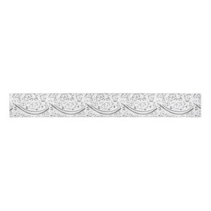Silver Grosgrain Ribbon