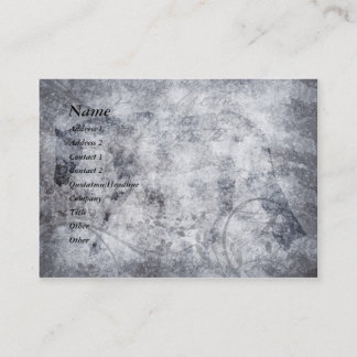 Silver Grunge English Horse Business Card
