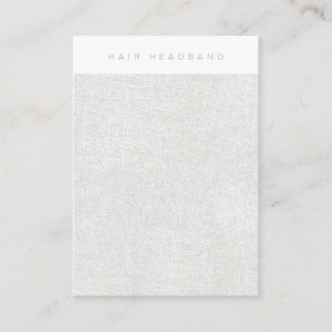 Silver Hair Headband Display Card
