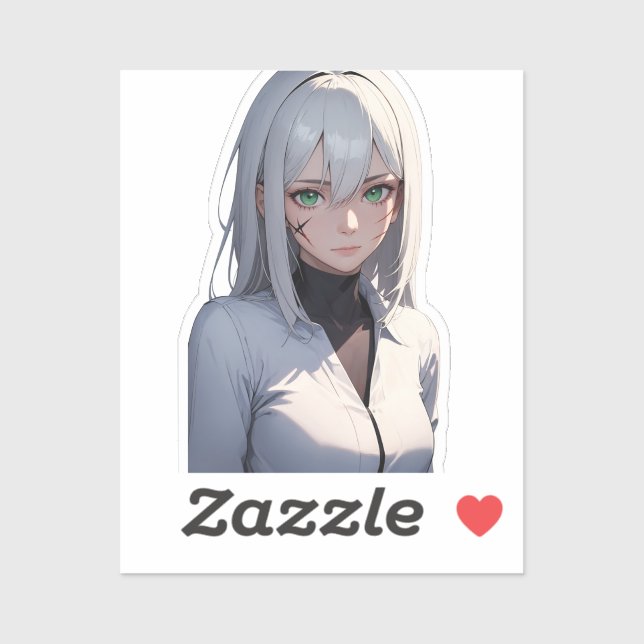 Silver-Haired Anime Warrior Concept (Sheet)