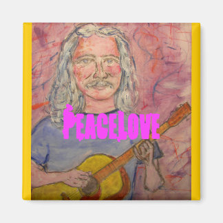 silver haired folk rocker PeaceLove Magnet