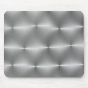 silver handbrushed mouse pad