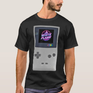SILVER Handheld Gaming Console Retro 90s Gamer Nos T-Shirt