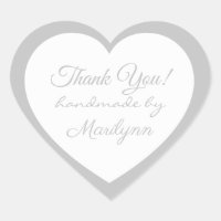 Silver handmade by X, Thank You, Custom Elegant