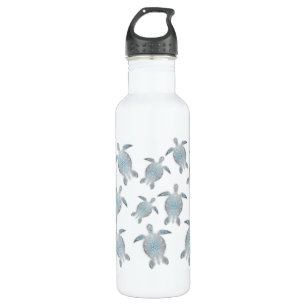 Silver Hawaii Turtles Coastal Maritime 710 Ml Water Bottle