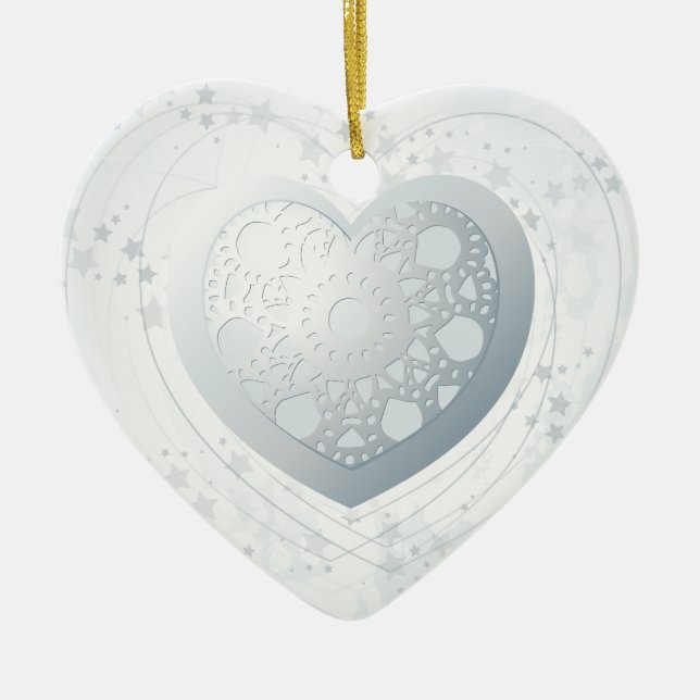 Silver heart, ornament (Front)