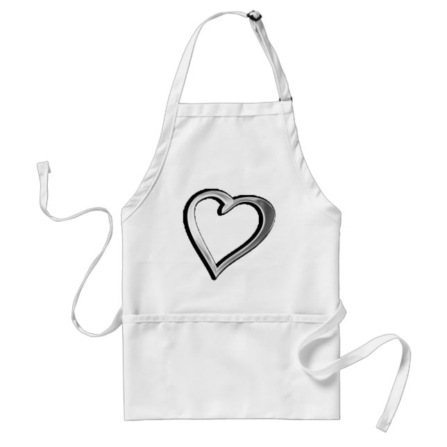 Silver Heart Standard Apron (Front)