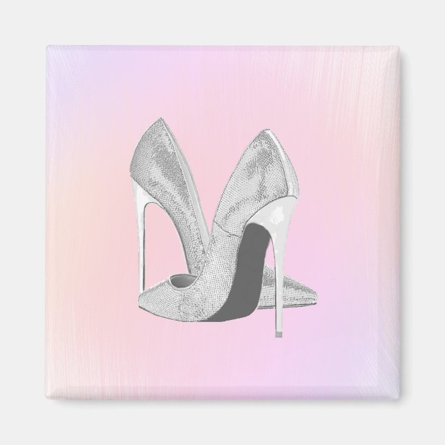 Silver Heels Pastels Magnet (Front)