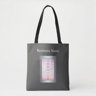 Silver Holistic Healing Hands design Tote Bag