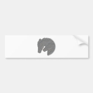 Silver Horses Bumper Sticker