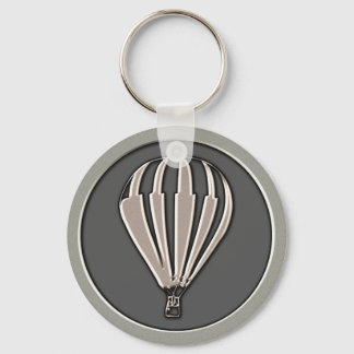 Silver Hot Air Balloon Key Ring