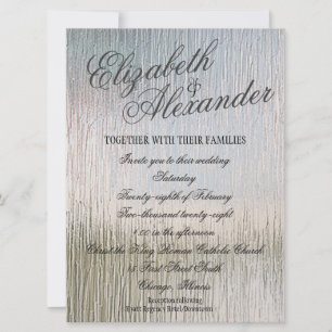 Silver Indulgence Wedding Invitation