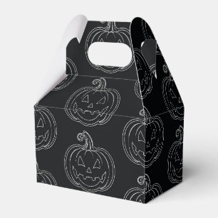 Silver Jack O' Lantern Halloween Favour Box