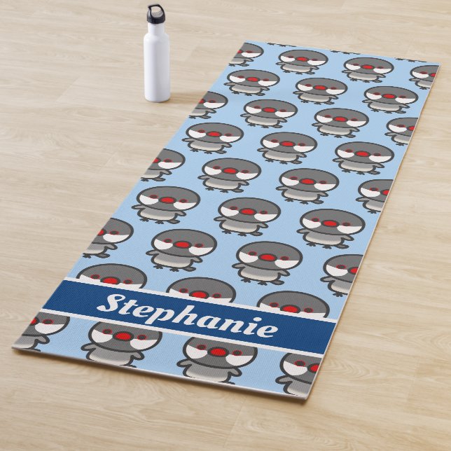 silver Java sparrow Yoga Mat (In Situ)