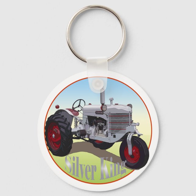 Silver King Tractor Key Ring (Front)