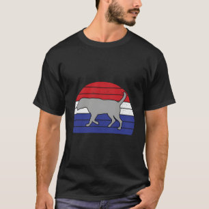 Silver Lab Mum Dad Labrador Retriever Flag T-Shirt