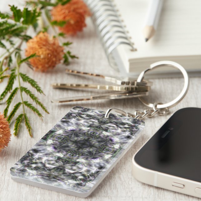 Silver Lace Key Ring (Front Right)