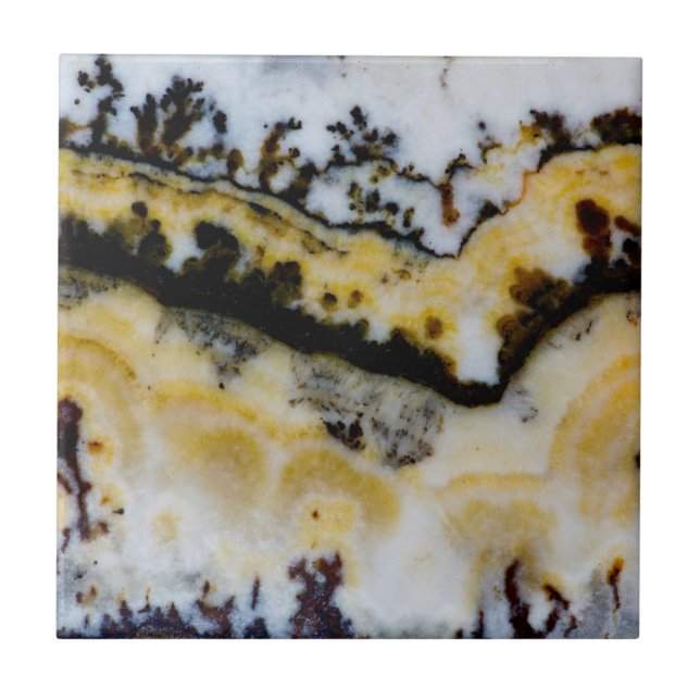 Silver Lace Onyx Ceramic Tile (Front)