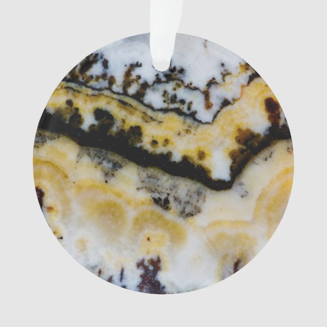 Silver Lace Onyx Ornament (Front)