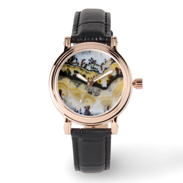 Silver Lace Onyx Watch (Front)