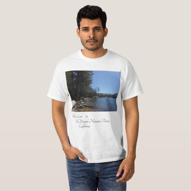 Silver Lake in El Dorado National Forest in Califo T-Shirt (Front Full)