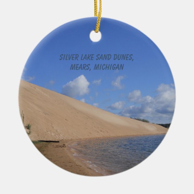 Silver Lake Sand Dunes, Mears, Michigan Ornament (Front)