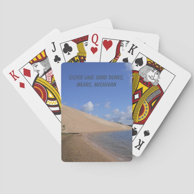 Silver Lake Sand Dunes, Mears, Michigan Playing Cards (Back)