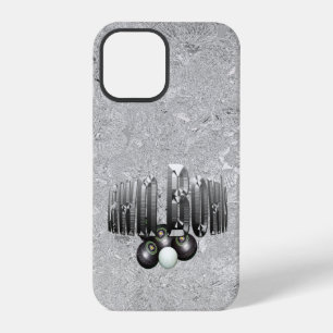 Silver Lawn Bowls Logo With Bowls, iPhone 12 Pro Case