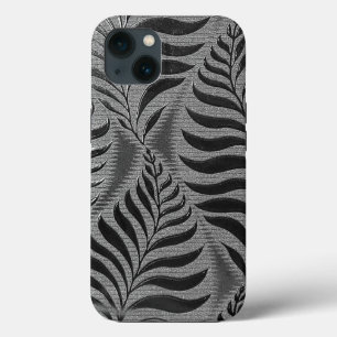Silver Leaf Motif iPhone 13 Case