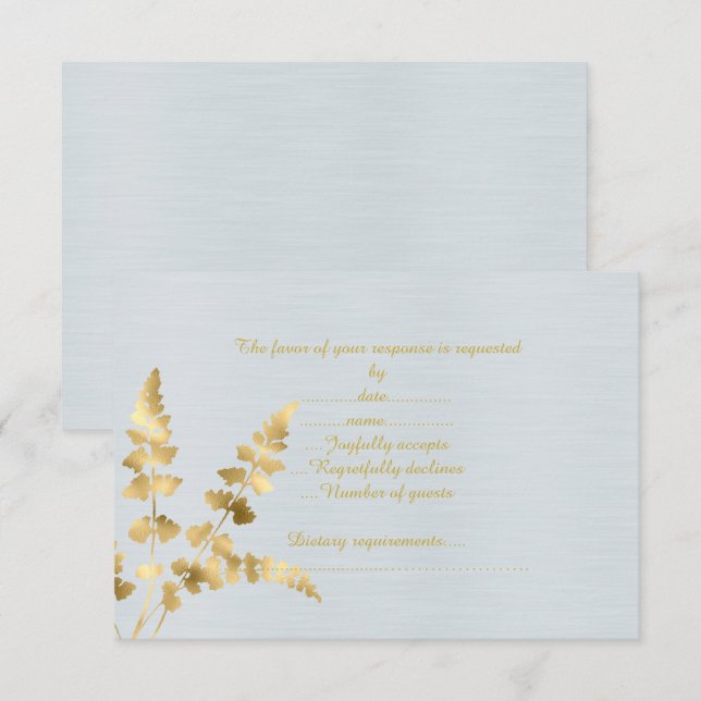 SILVER LEAF RESPONSE CARD (Front/Back)