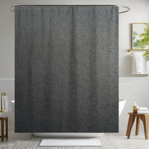 Silver Leather Shower Curtain 