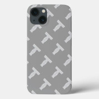 Silver Letter T