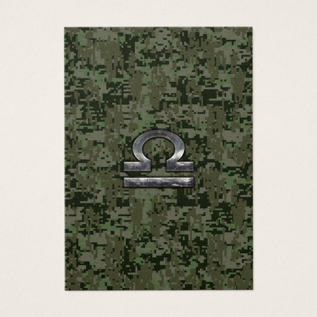Silver Libra Zodiac Green Digital Camo (Front)