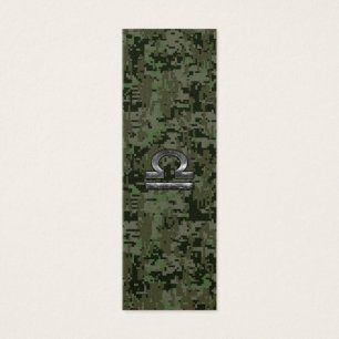 Silver Libra Zodiac Green Digital Camo
