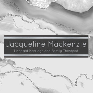 Silver Licensed Marriage and Family Therapist Door Sign