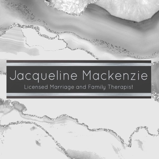 Silver Licensed Marriage and Family Therapist  Door Sign (Creator Uploaded)